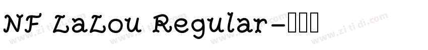 NF LaLou Regular字体转换